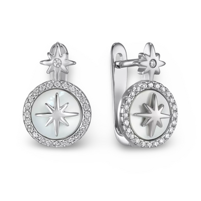 925 star necklace and earrings