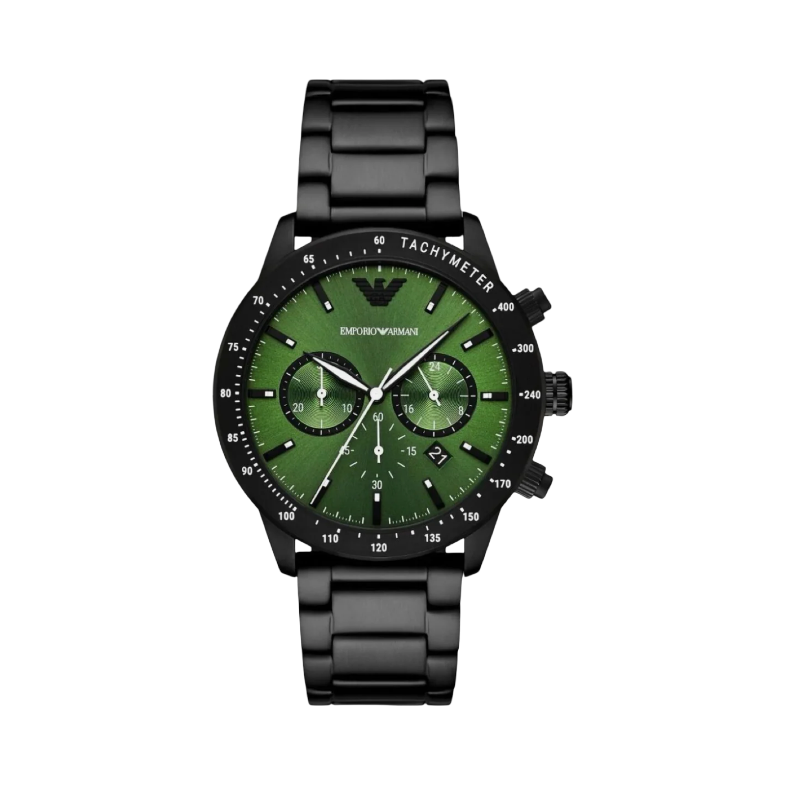 Chronograph Black Stainless Steel Mens Watch 43mm AR11472