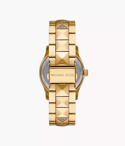 Michael Kors Ladies Watch Runway 38mm Green Gold MK7390