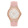 Michael Kors Ladies Watch Lennox 43mm White Pink MK7334