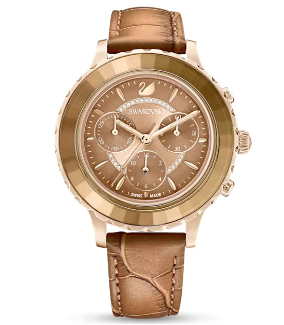 Swarovski Watch Octea Lux Chrono Brown