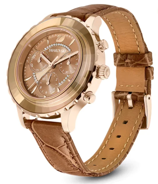 Swarovski Watch Octea Lux Chrono Brown - Seven Rocks
