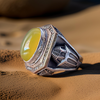 Agate handmade 925 gents ring