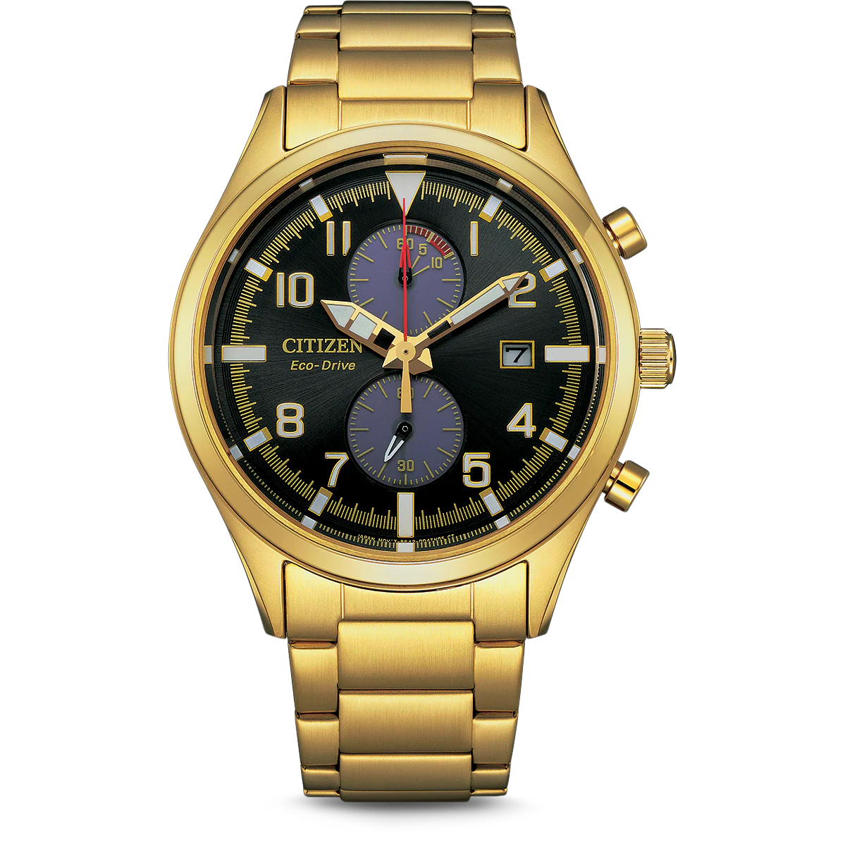 Citizen Eco-Drive Chronograph Gold Men's Watch CA7022-87E