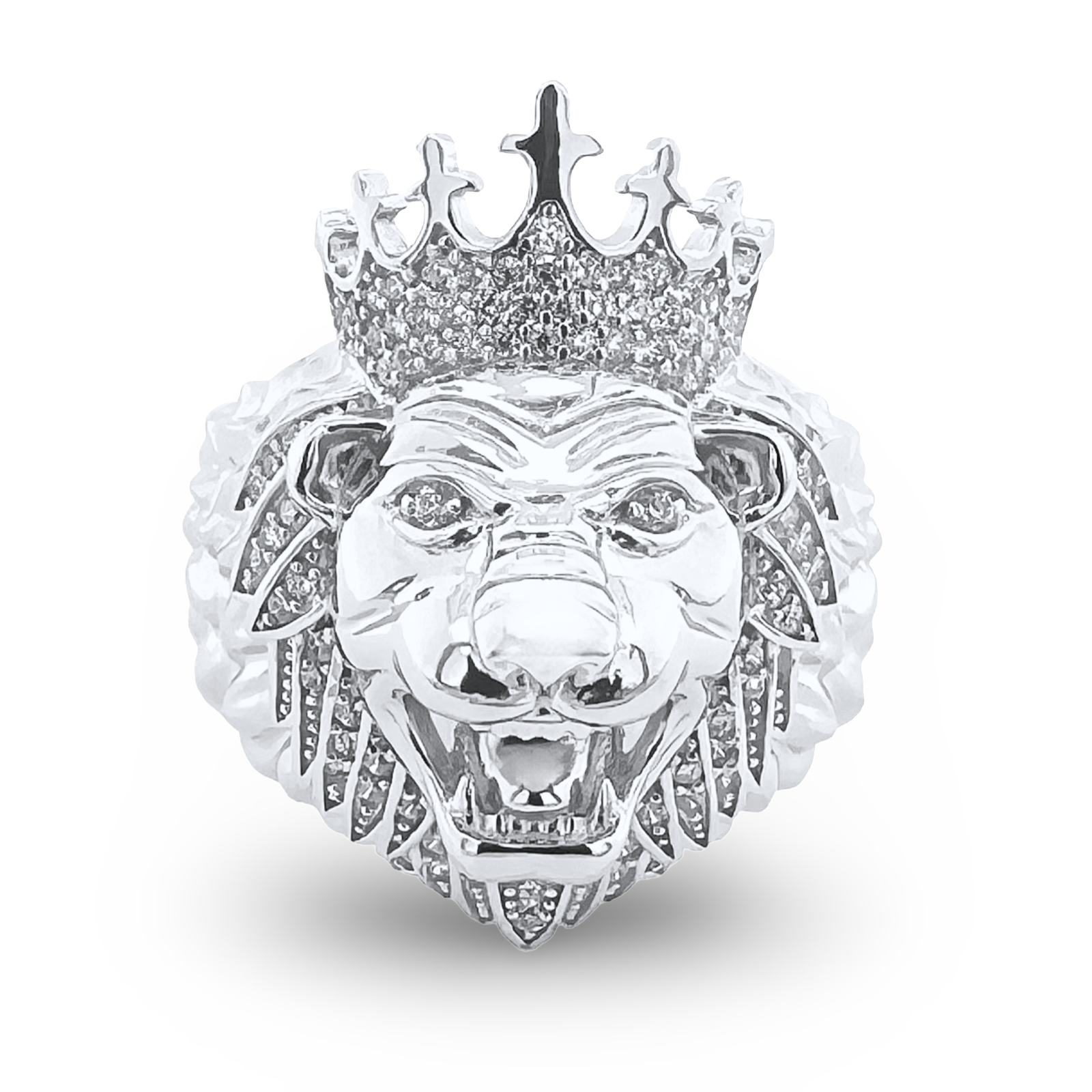 925 Silver Lion King Ring