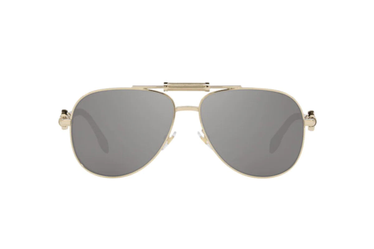Versace Unisex Sunglasses Pilot Gold VE223612526G