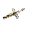 Iced Silver Crucifixion Yellow/White