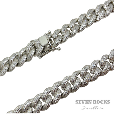 Baguette Cuban Chain 16 mm 20 inches