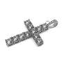 Iced Silver Tennis Cross