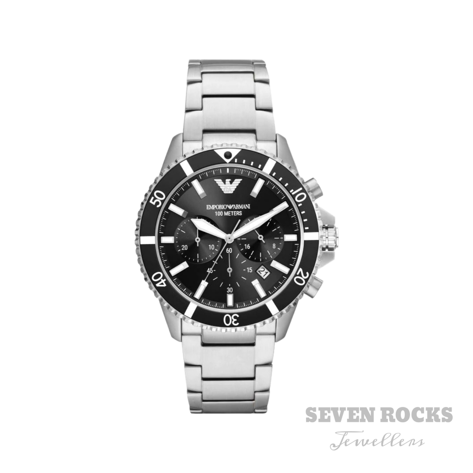 Emporio Armani Men's Diver Watch Chronograph Steel AR11360