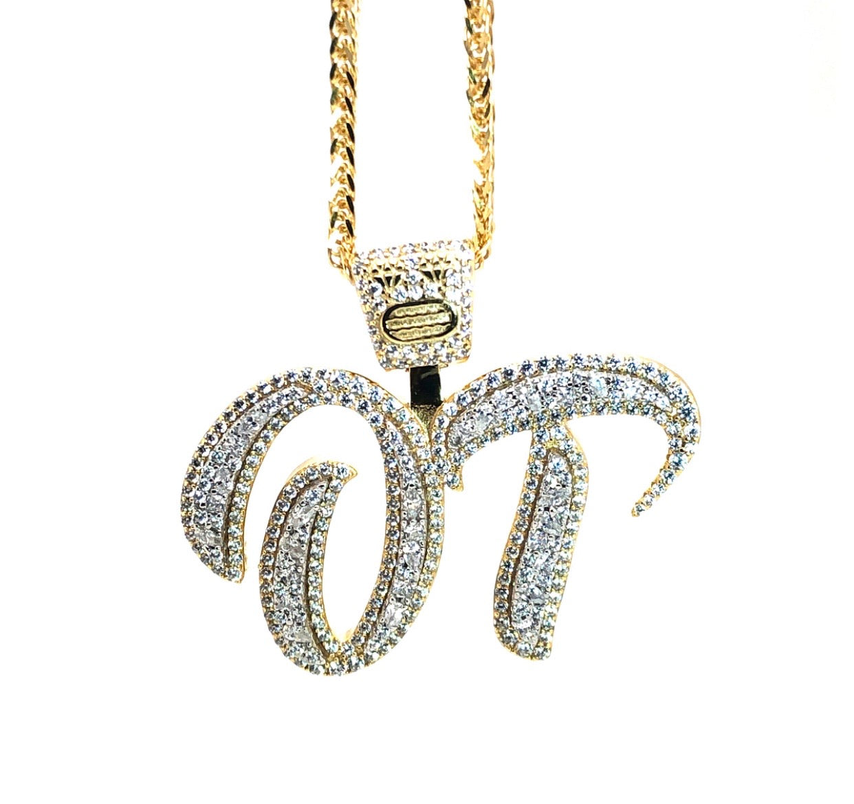 Iced OT Silver Pendant