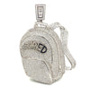 Iced Secured Bag Silver Pendant (Large)
