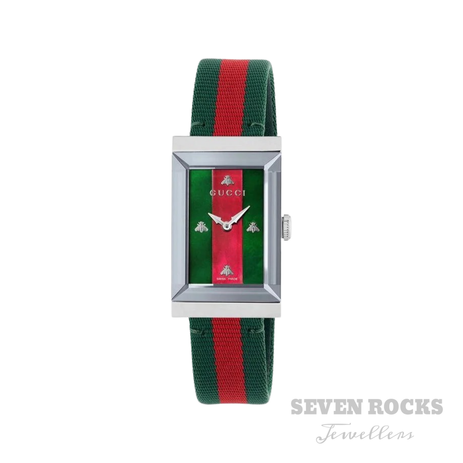 Gucci Ladies Watch G-Frame Stripe YA147404