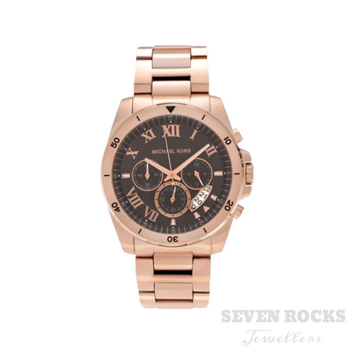 Michael Kors Watch Brecken Chronograph Rose Gold MK8563