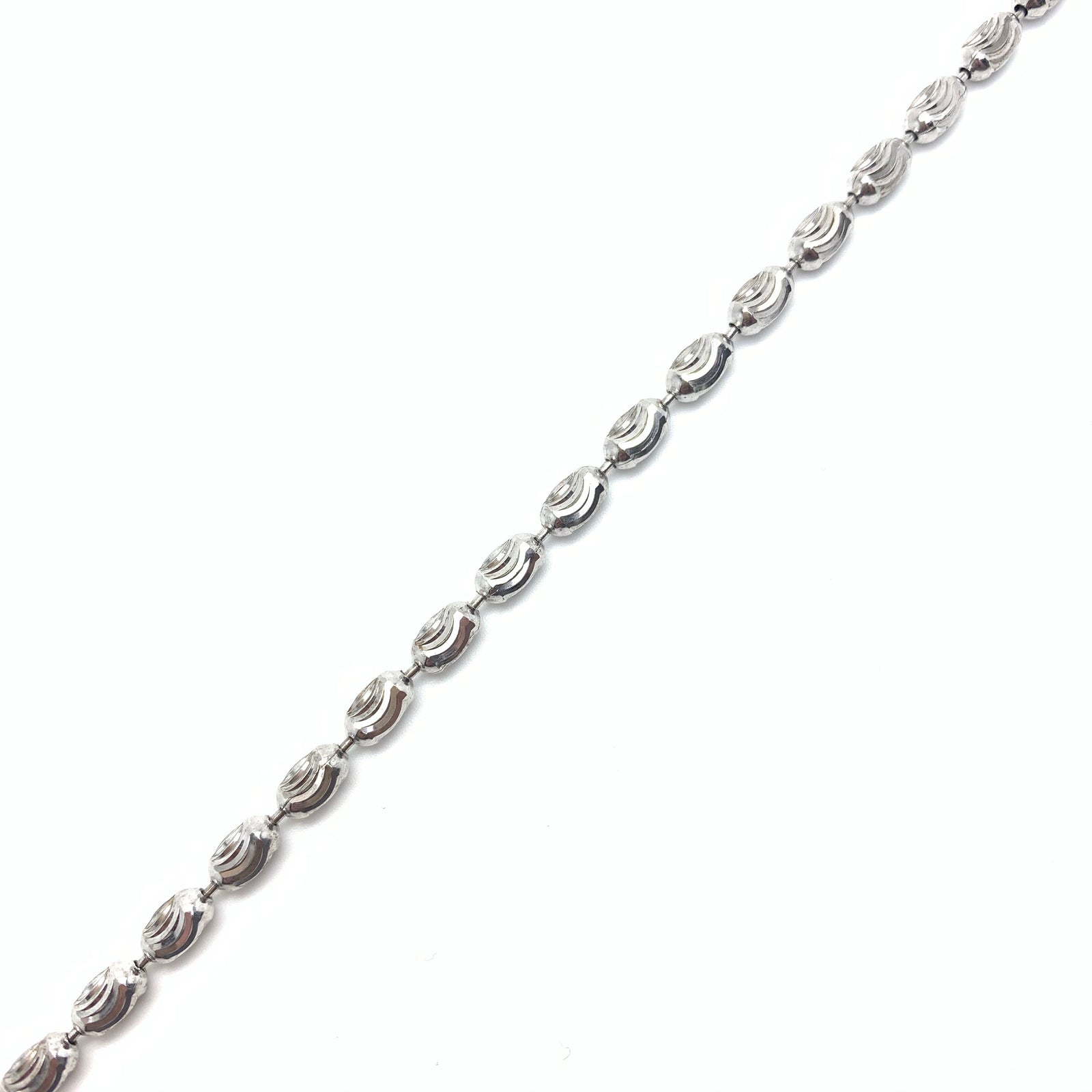 Diamond Cut Oval Chain (Long 34”inches )