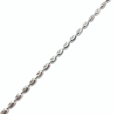 Diamond Cut Oval Chain (Long 34”inches )