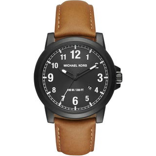 Michael Kors Watch Paxton Black Leather MK8502