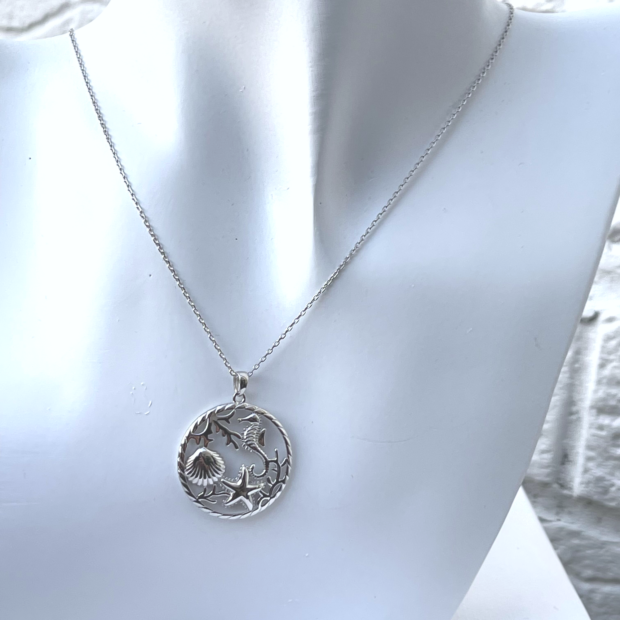 Ocean Dreams Sterling Silver Pendant Necklace