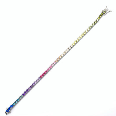 Rainbow Tennis Bracelet 3mm