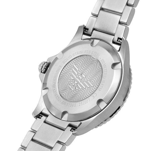 Emporio Armani Men's Diver Watch Two Tone Rose Gold AR11340 - Seven Rocks