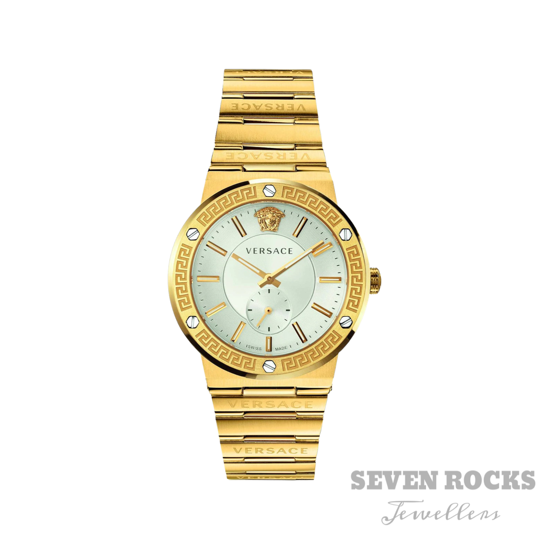 Versace Greca Logo Small Seconds Gold