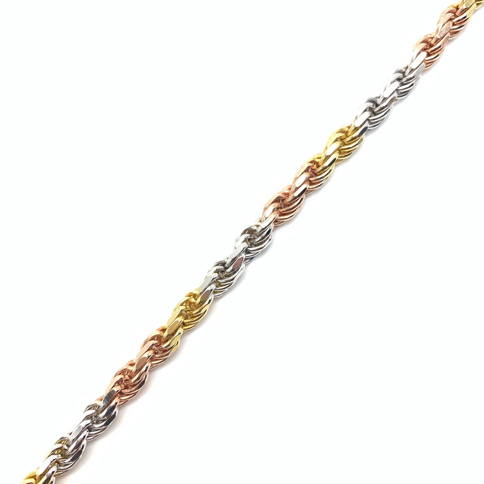 Three tone rope chain 32” inches