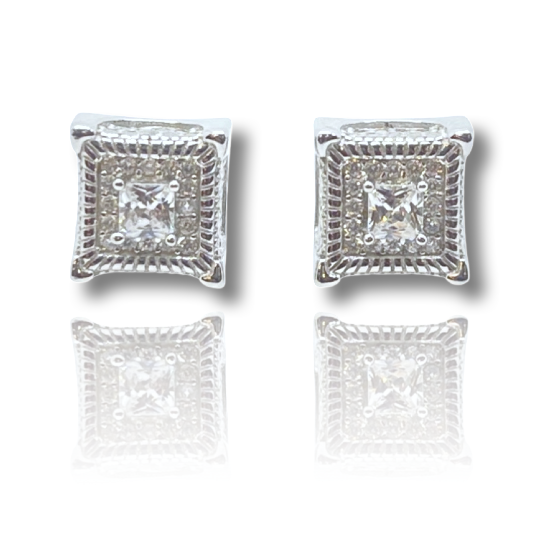 Square Super Iced Earrings ECZ8101