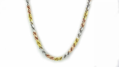 Three tone rope chain