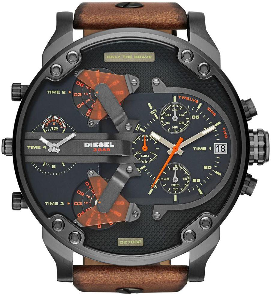 Diesel Men's Chronograph Watch Mr Daddy 2.0 Gun Metal DZ7332