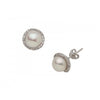 Pearl CZ Silver 925 Studs