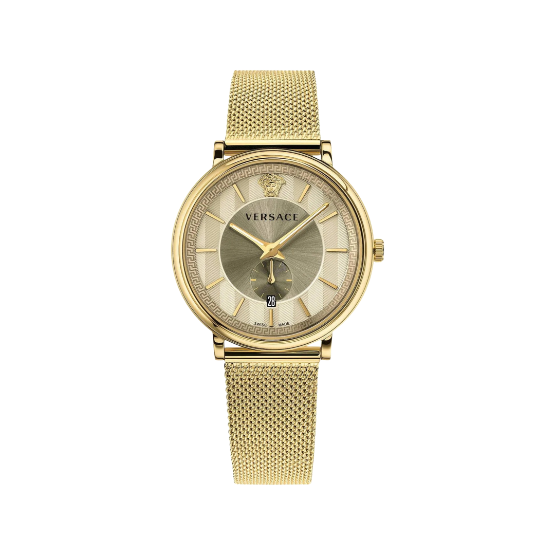 Versace Men's V-Circle Yellow Gold VBQ070017