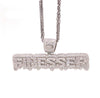 Iced Finesser Silver Pendant