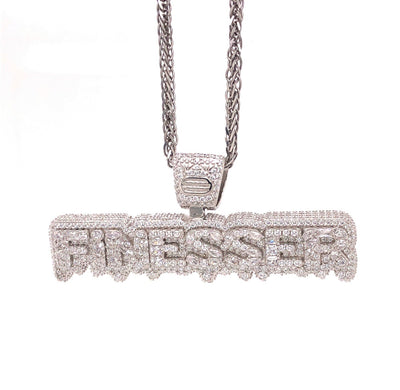 Iced Finesser Silver Pendant