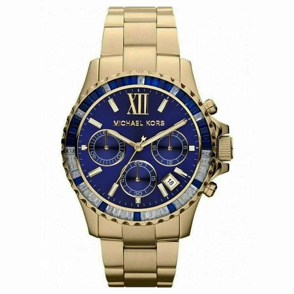 Michael kors blue gold watch new arrivals