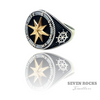 Compass Silver Ring