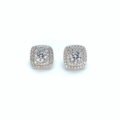 Square Diamond Studs