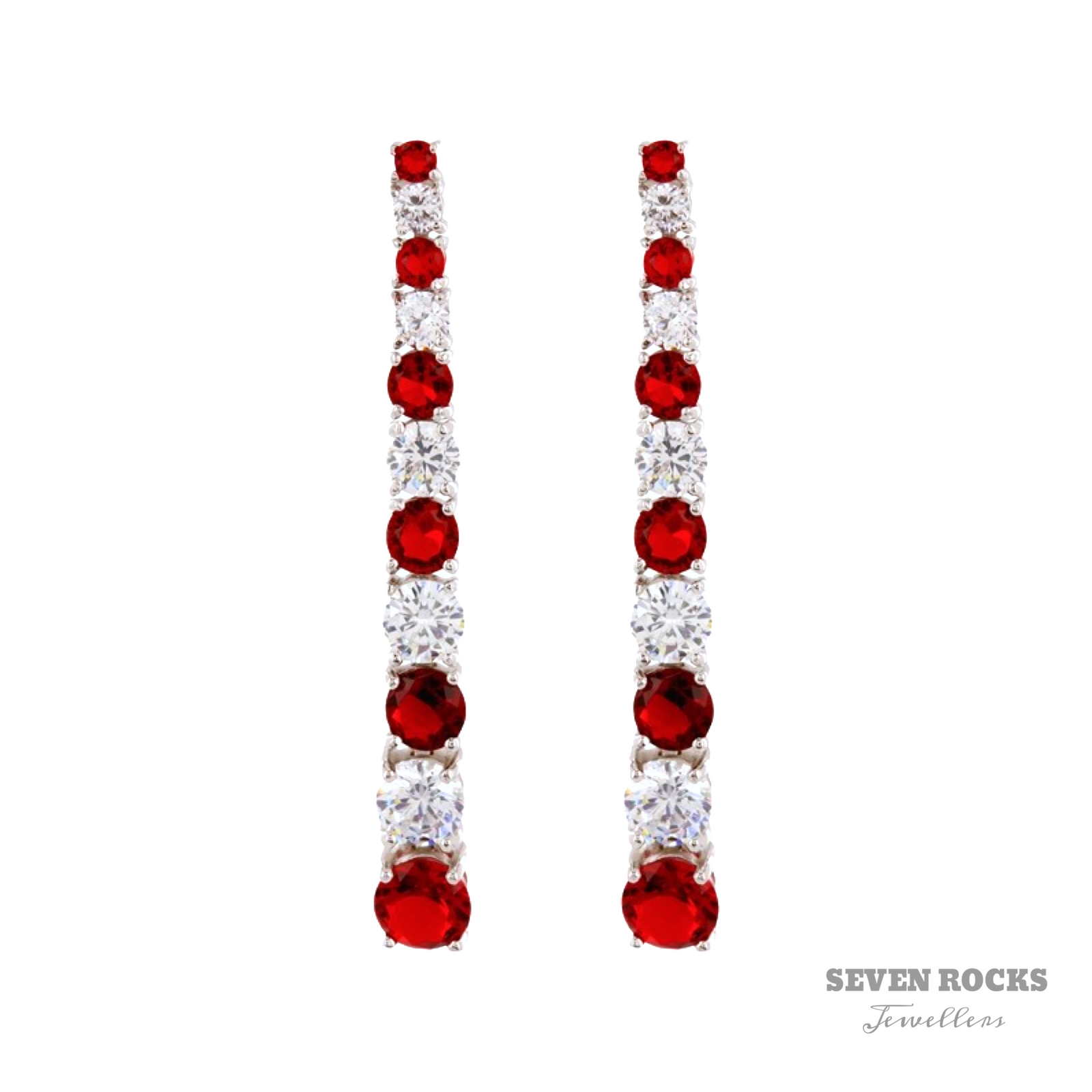 Tennis Drop Earrings