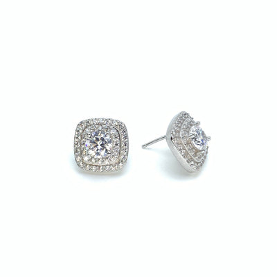 Square Diamond Studs