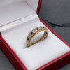 9 k vintage sapphire and diamond eternity ring