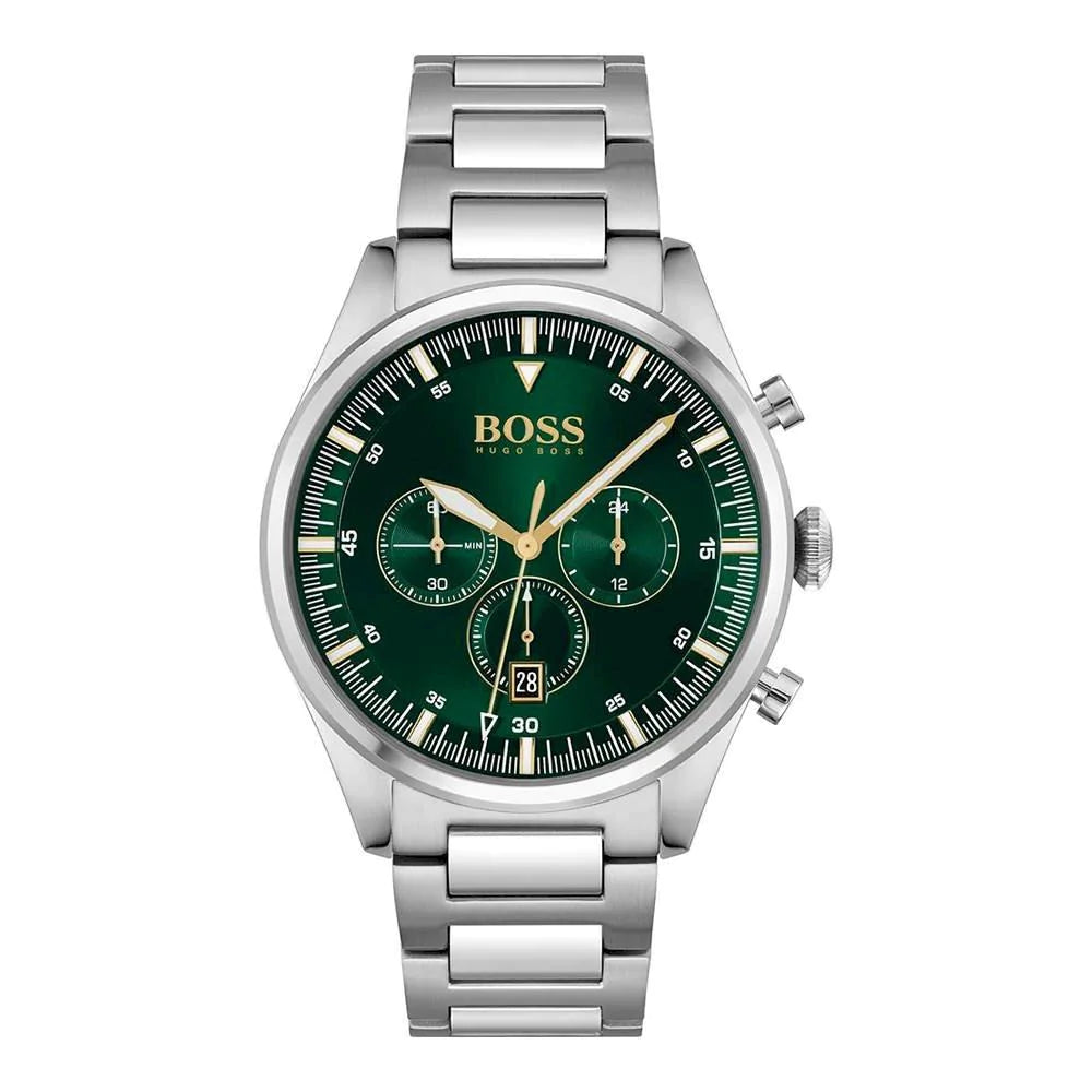 Hugo Boss Men's Watch Chronograph Pioneer Green HB1513868