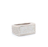 White Gold Iced Knuckle Ring