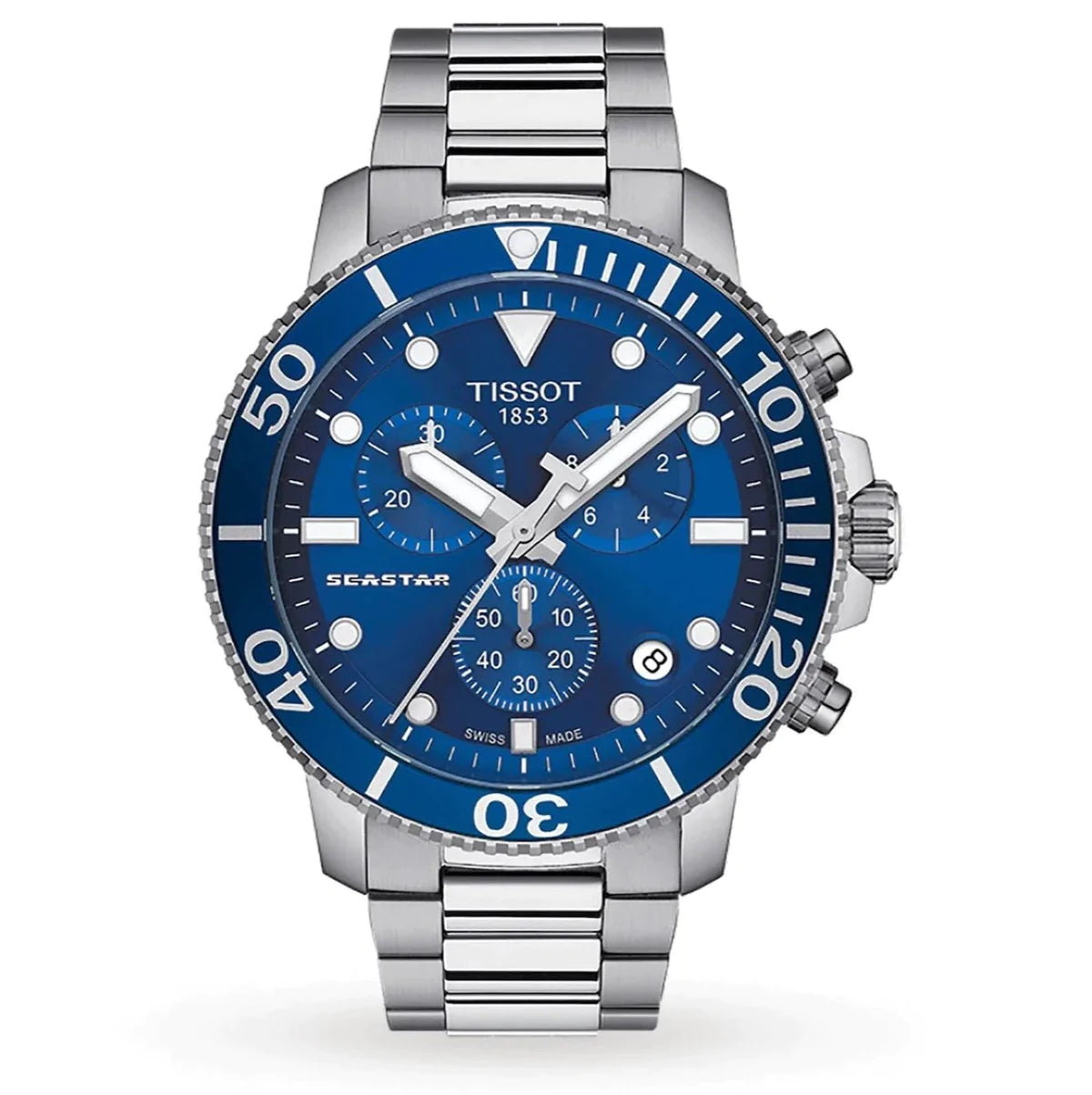 Tissot Chronograph Watch SEASTAR 1000 Blue T1204171104100