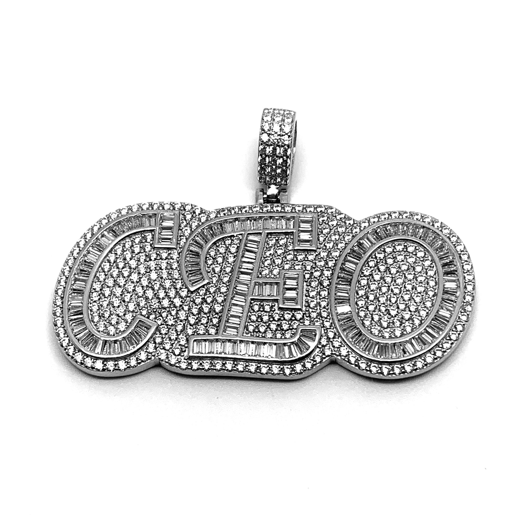 Iced CEO Silver Pendant
