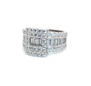 White Gold Iced Glacier Ring