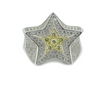 White Gold Iced Star Ring 1