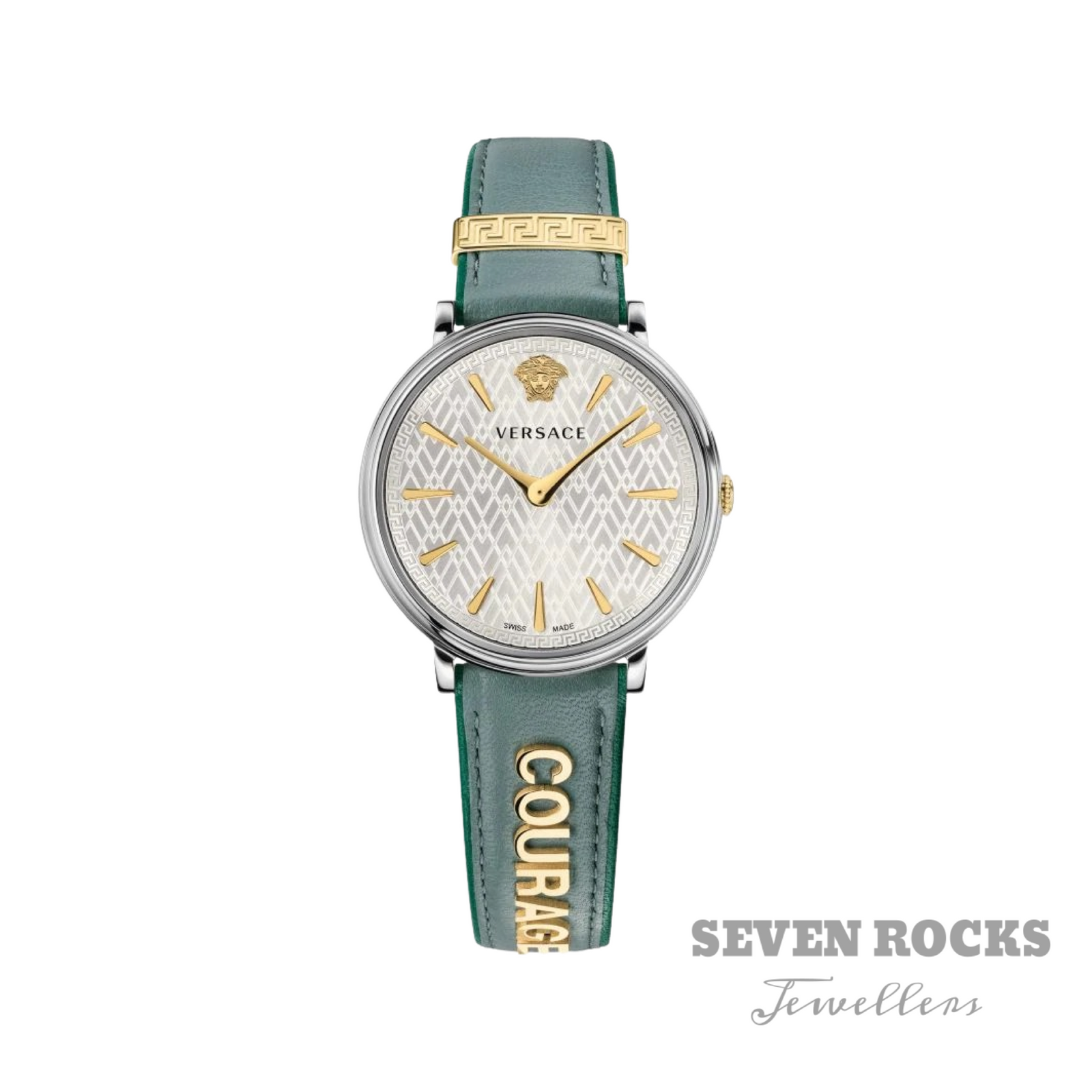 Versace Ladies Watch V-Circle 'COURAGE' Blue