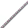 Pink /White Tennis Bracelet 3mm