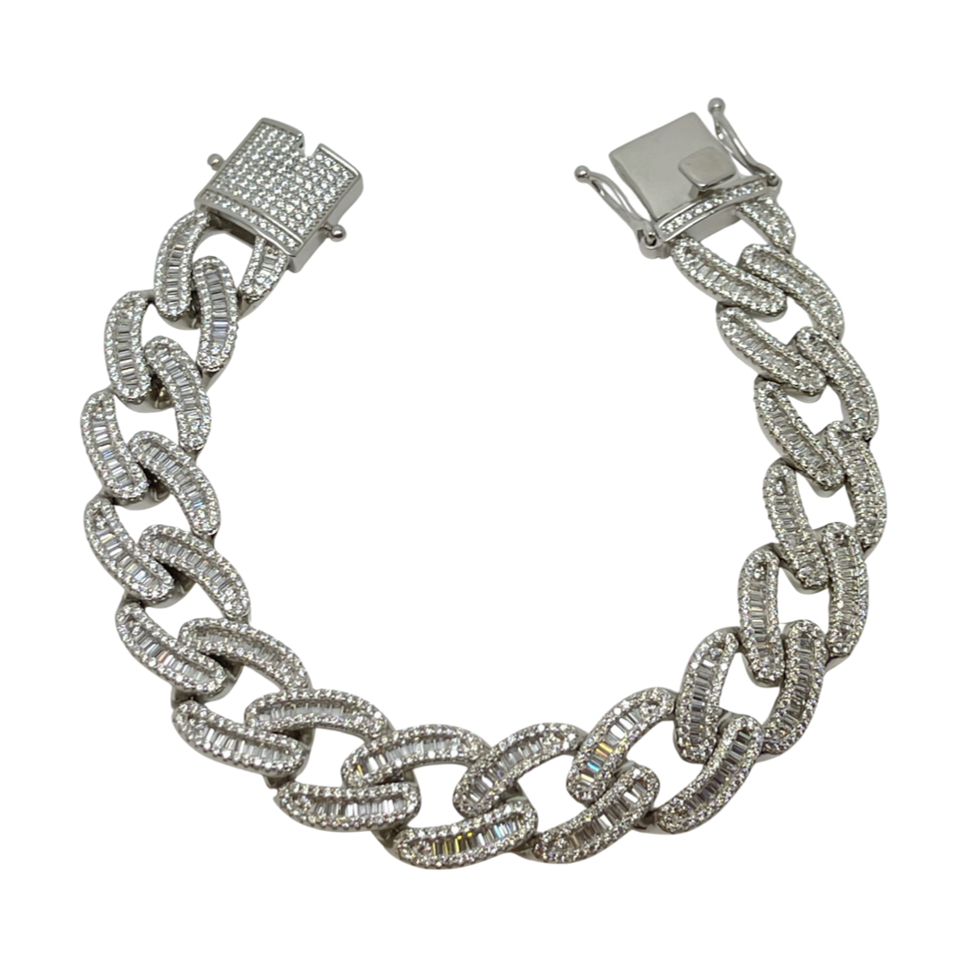 Baggautte Ice Silver Men’s Bracelet