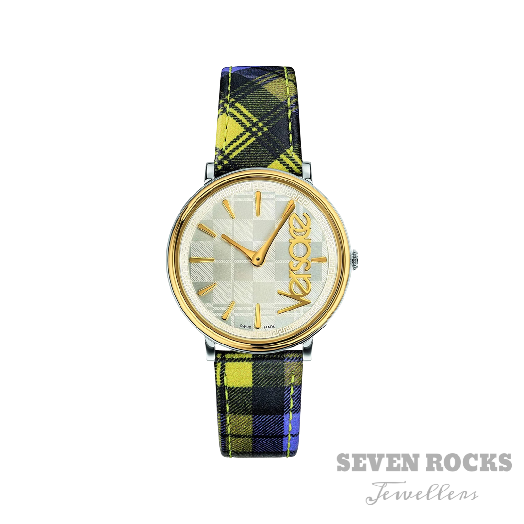 Versace Watch V-Circle The Clans E Yellow Two-Tone