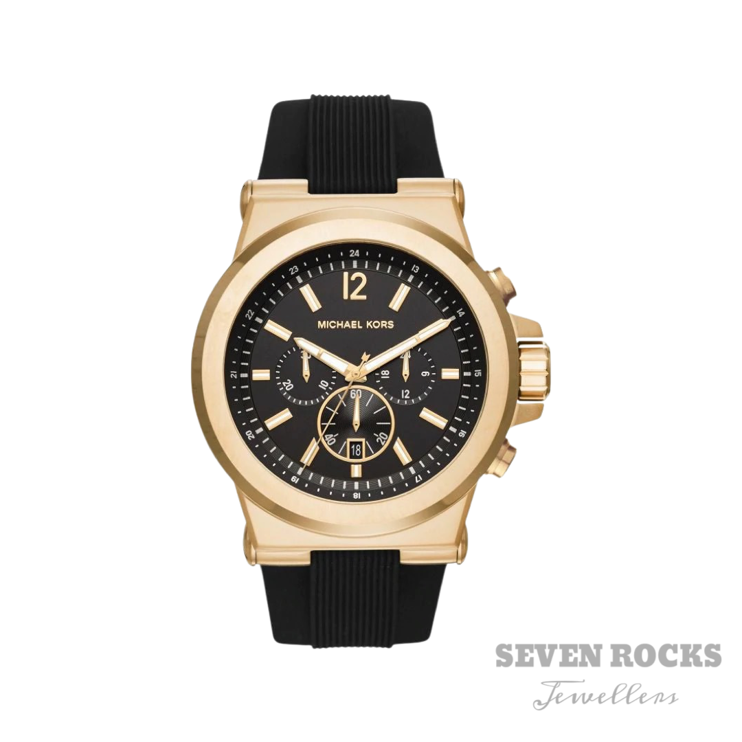 Michael Kors Watch Chronograph Dylan Gold Black MK8445